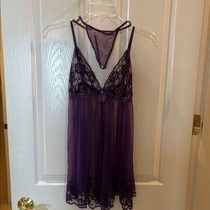 Frederick's of Hollywood Purple Lace Chemise
